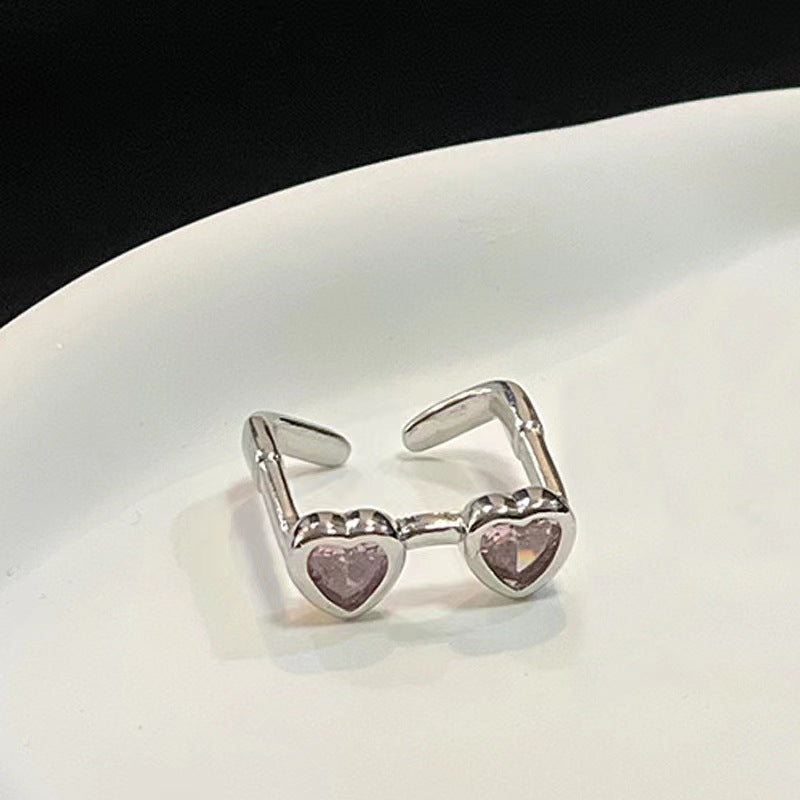 Hot Couple Eye Sun Glasses Female Design Fashion Open Ring