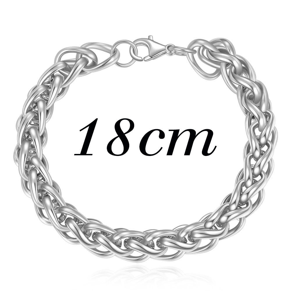 Men's Stainless Steel Basket Chain Color Fashion Bracelets