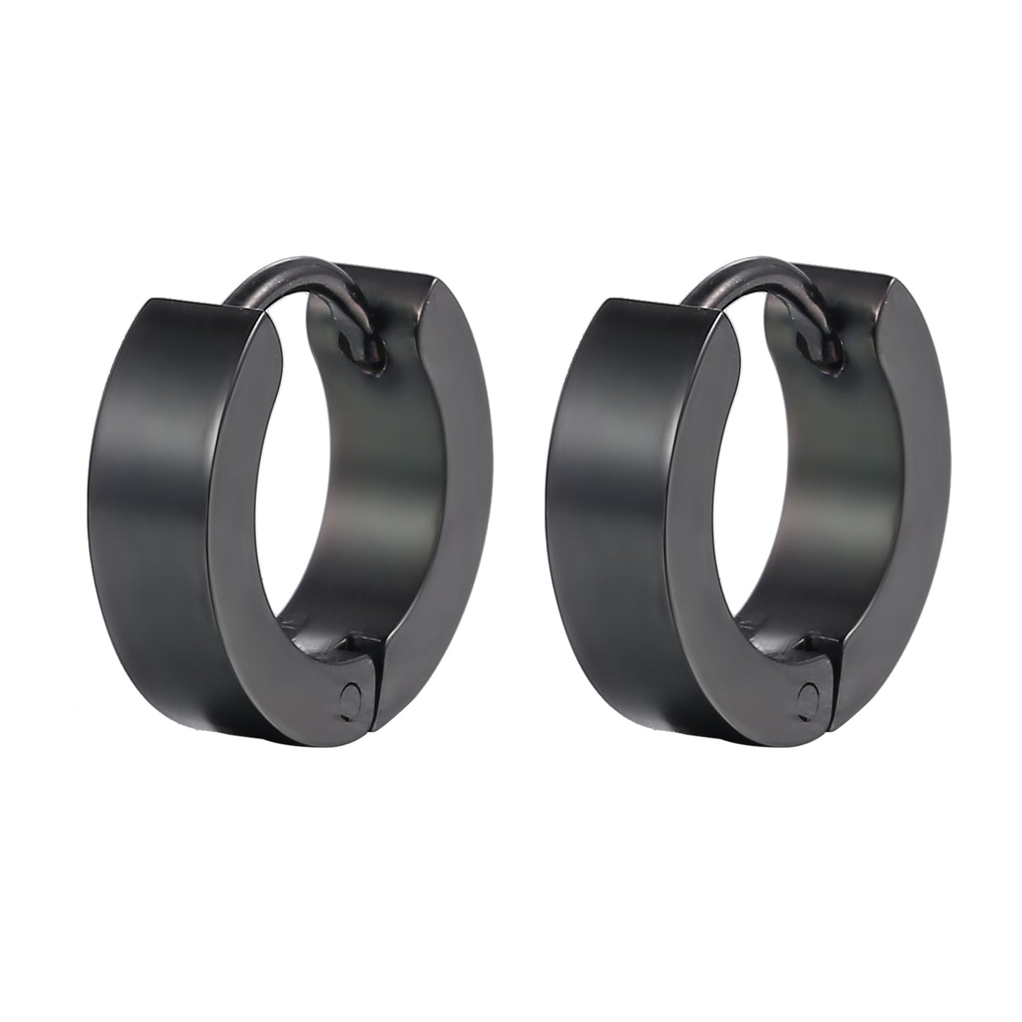 Men's Stainless Steel Flat Clip Simple Trendy Punk Ear Buckle