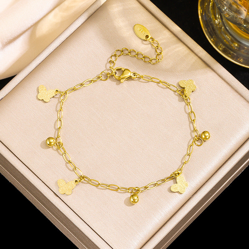 Steel No Fading Butterfly Fairy Female Bracelet