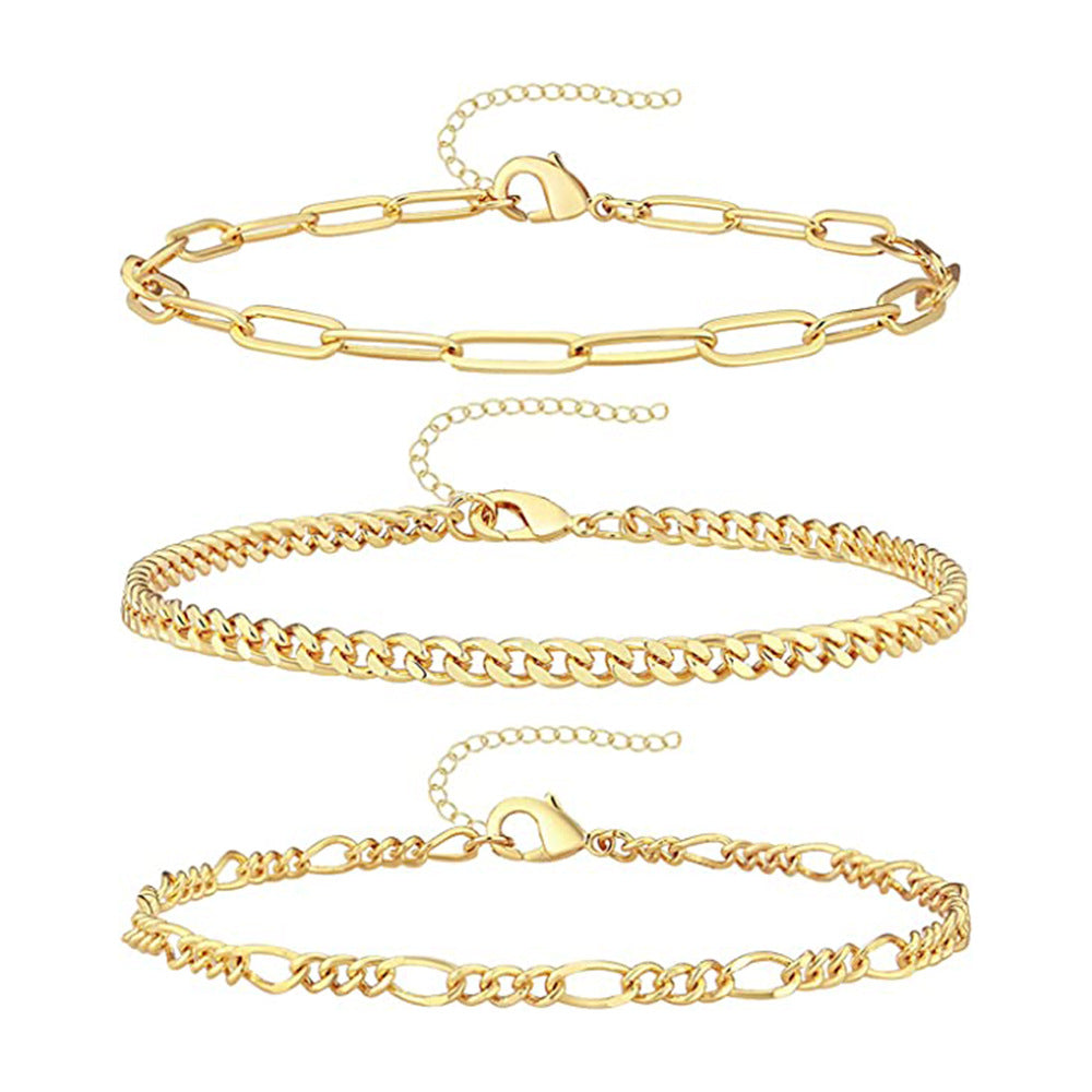 Geometric Metal Simplicity Gold Suit Personality Bracelets