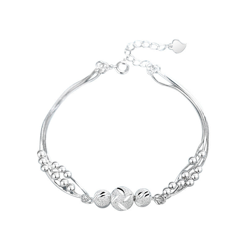 Bracelets de conception simple avec perles porte-bonheur pour la Saint-Valentin