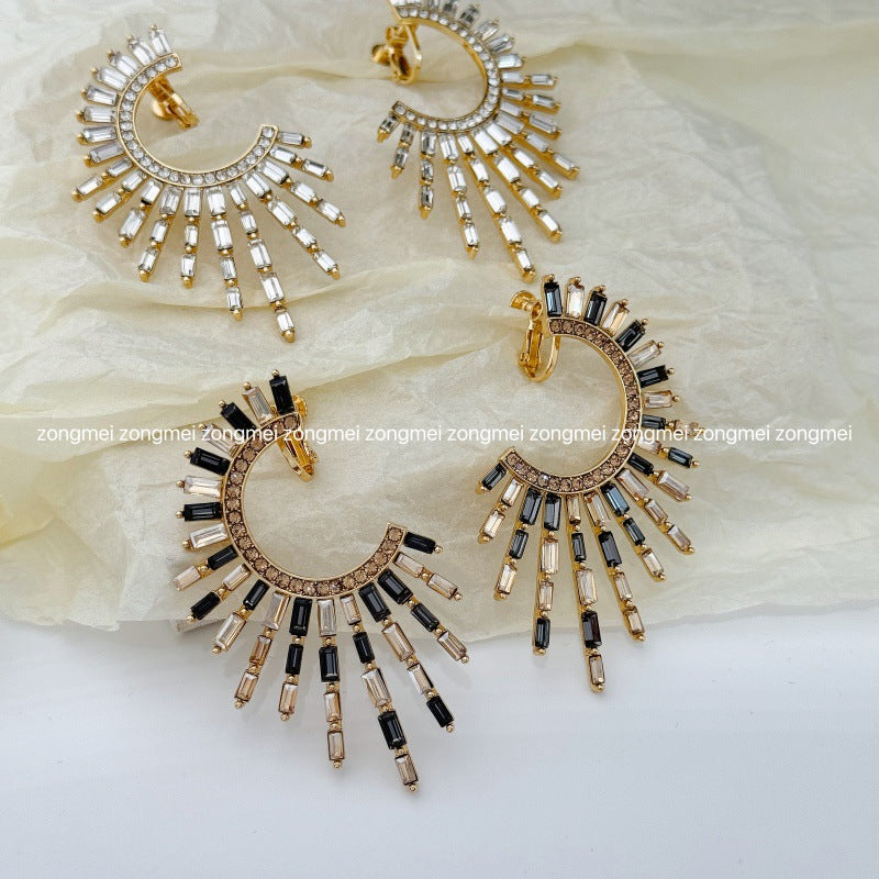 Fireworks Screw Personality High Class Elegant Design Bright Contrast Color Rings