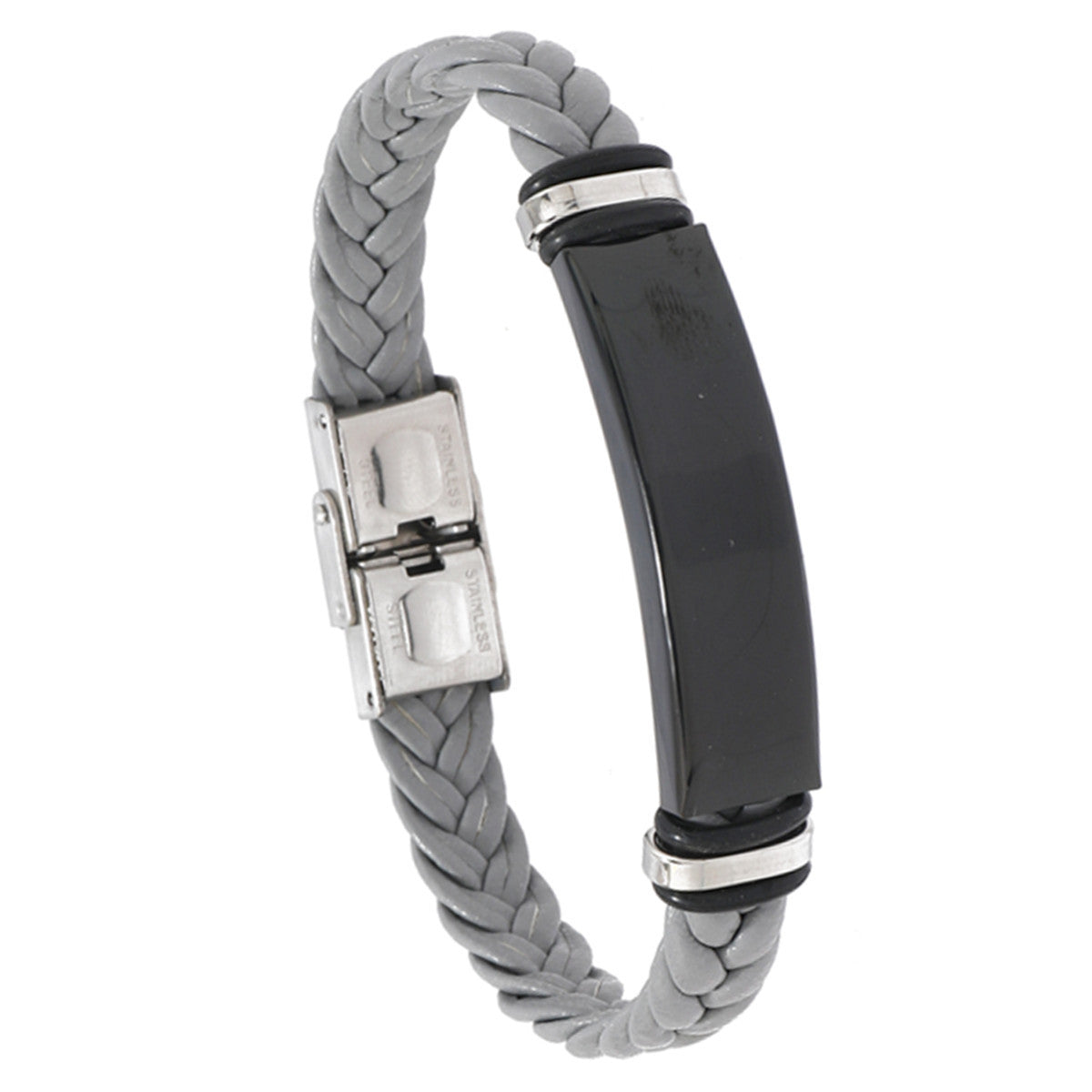 Men's Woven Jewelry Stainless Steel Simple Glossy Bracelets