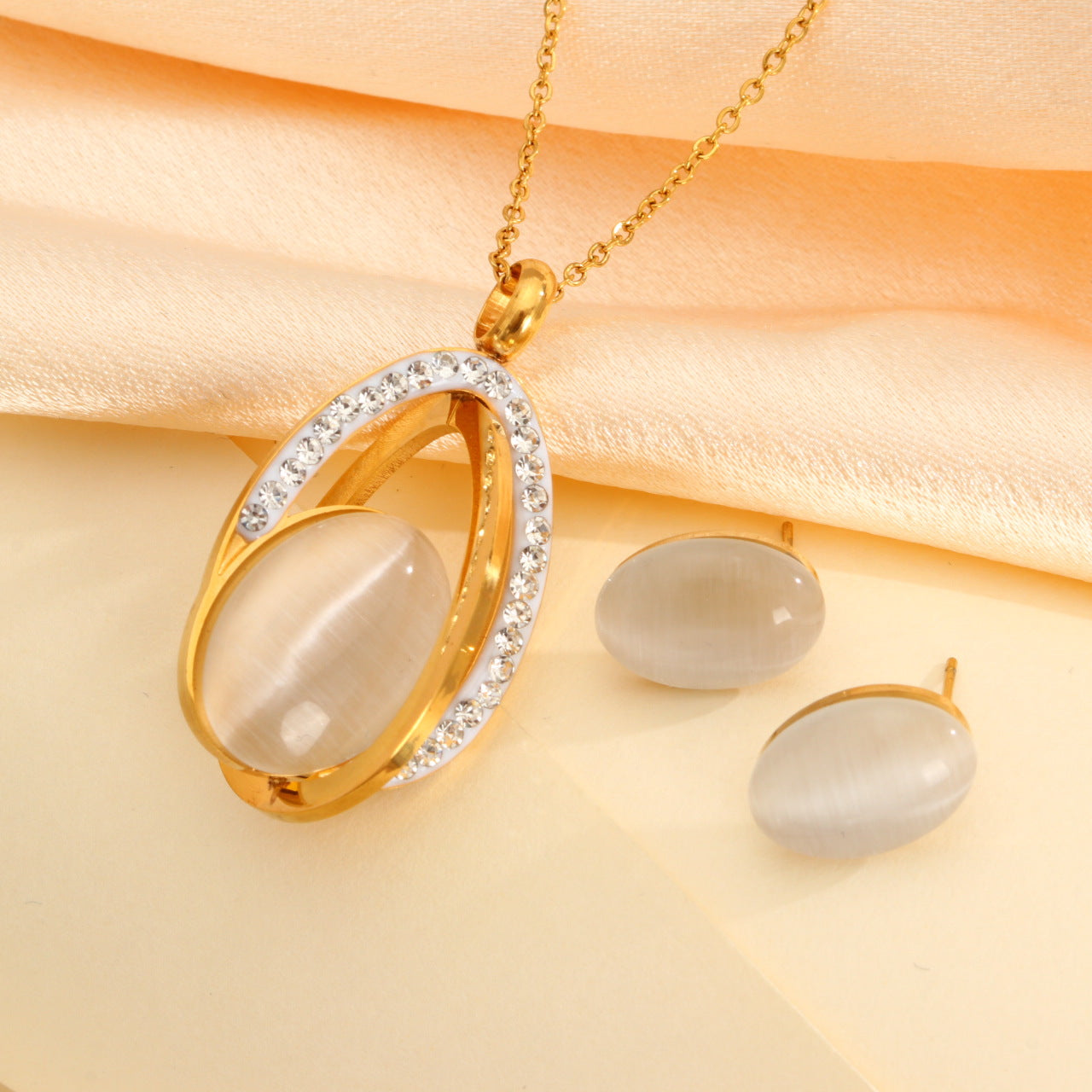 Women's Suit Geometric High Quality Stainless Steel Jewelry Set