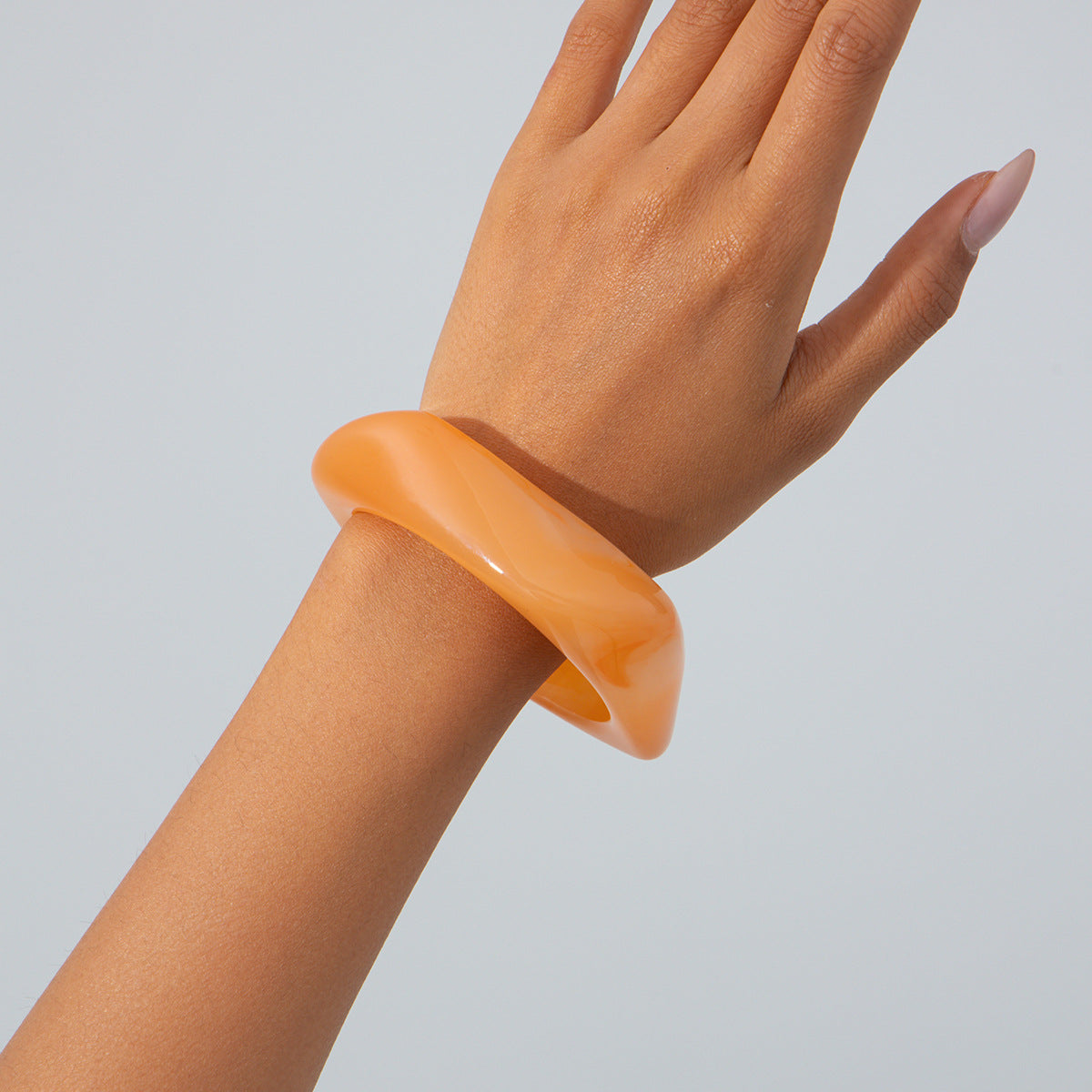 Irregular Translucent Female Personality Acrylic Color Bracelet
