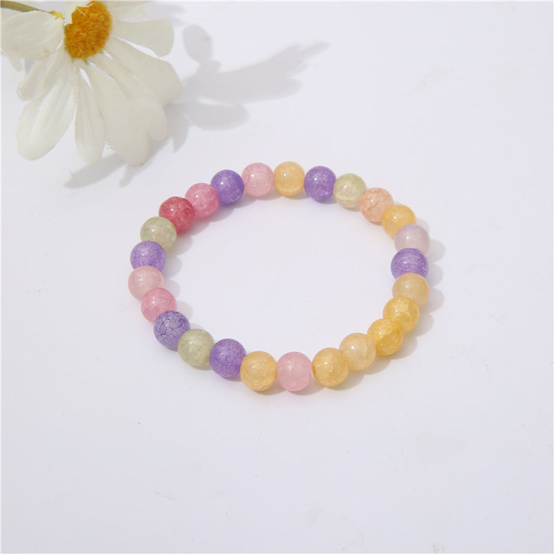 Broken Glass Beaded Female Finger Soft Beads Bracelets