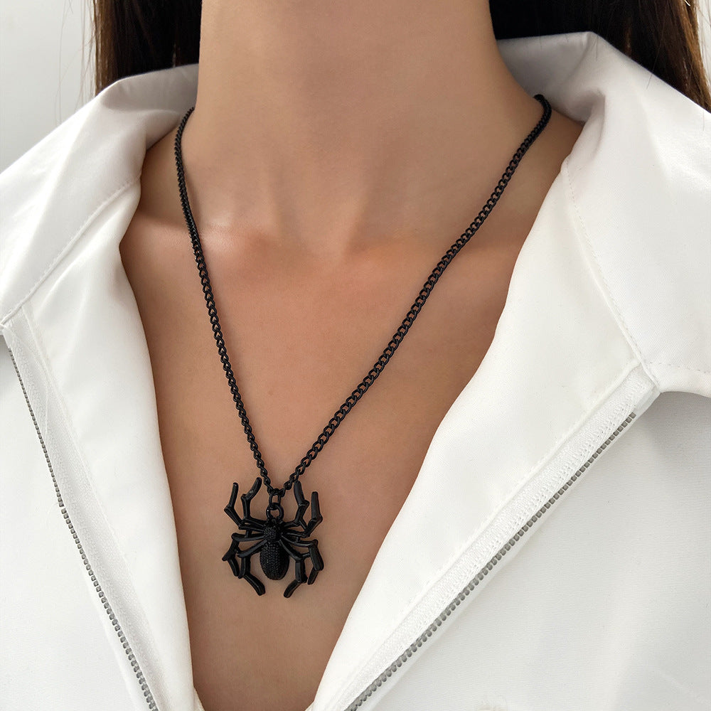 Spider Pendant Street Shot Punk Three-dimensional Necklaces