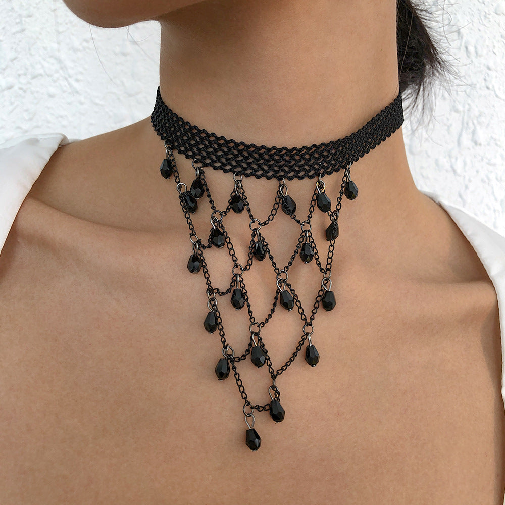 Women's Fashion Sexy Lace Halloween Personality Imitation Necklaces