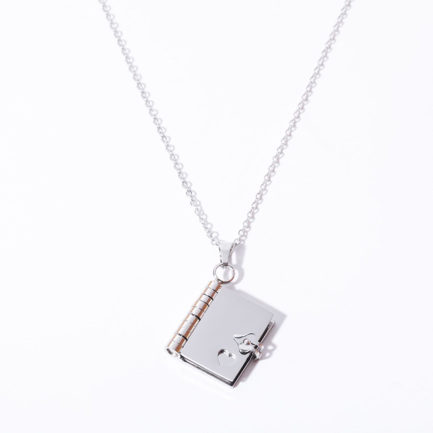 Colorfast Couple Book Personalized Love Open Close Sweater Necklaces