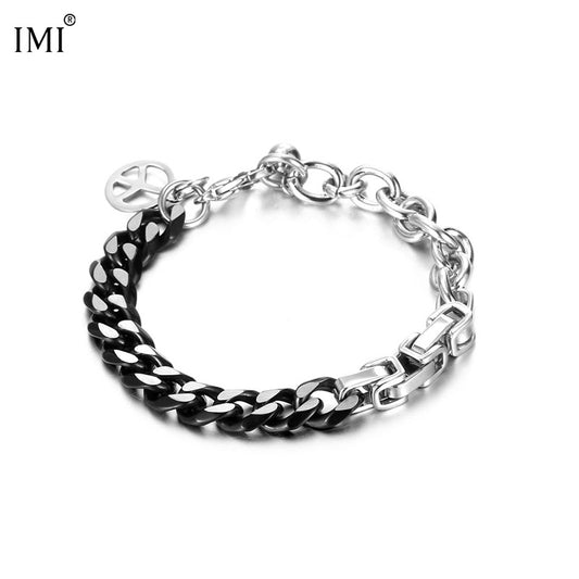 Men's Chain Titanium Steel Personality Stitching Hip Hop Bracelets