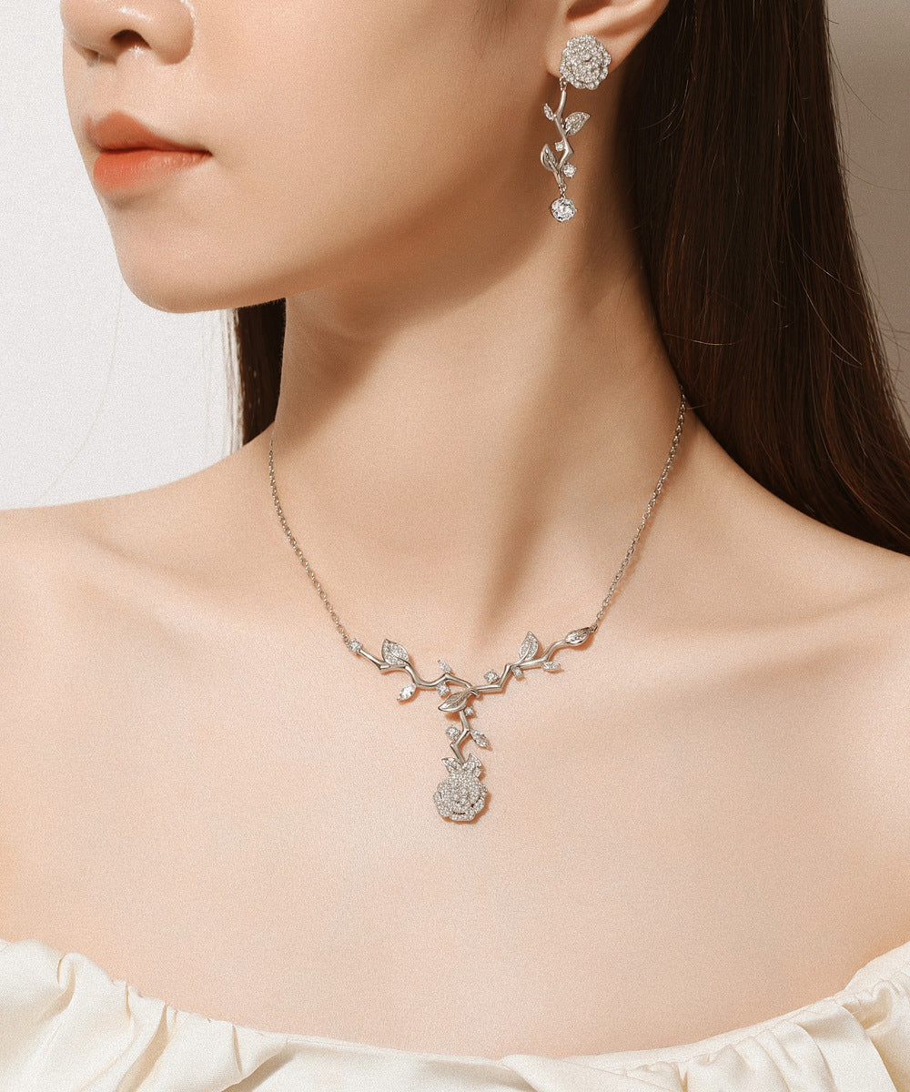 Temperament Jardin Monet Rose Super Classic Jewelry Set