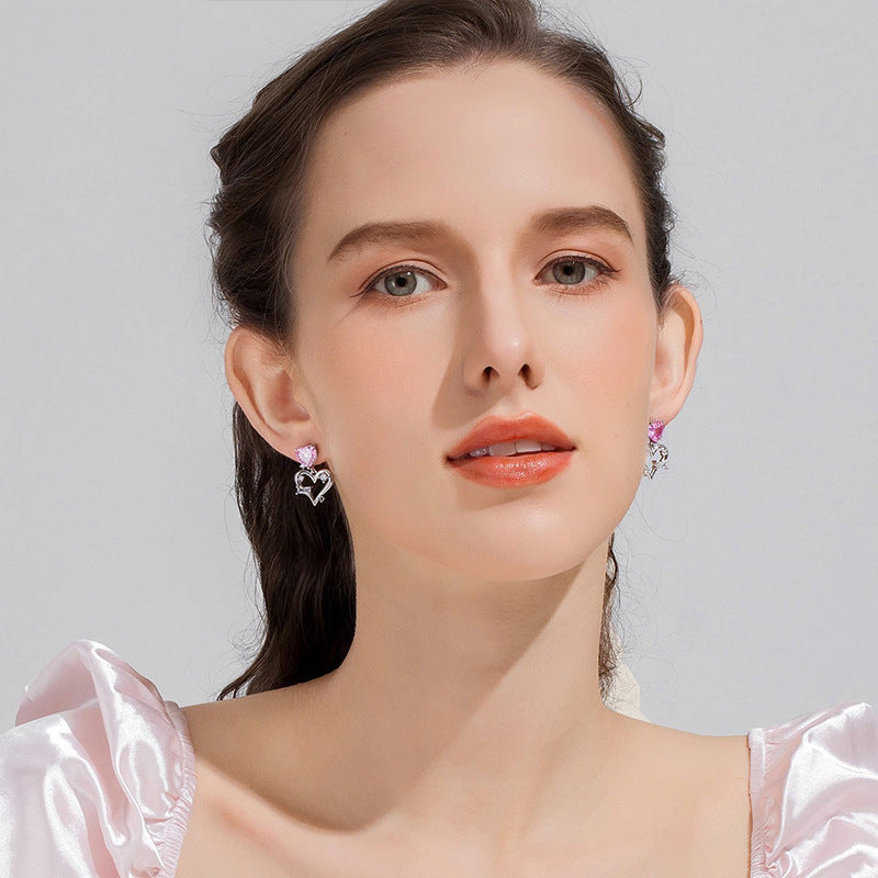 Women's Zircon For Light Luxury Minority High-grade Earrings