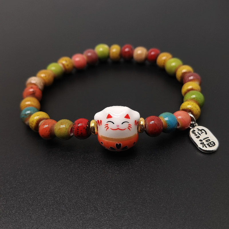 Cat Cartoon Retro Ethnic Style Friend Bracelets