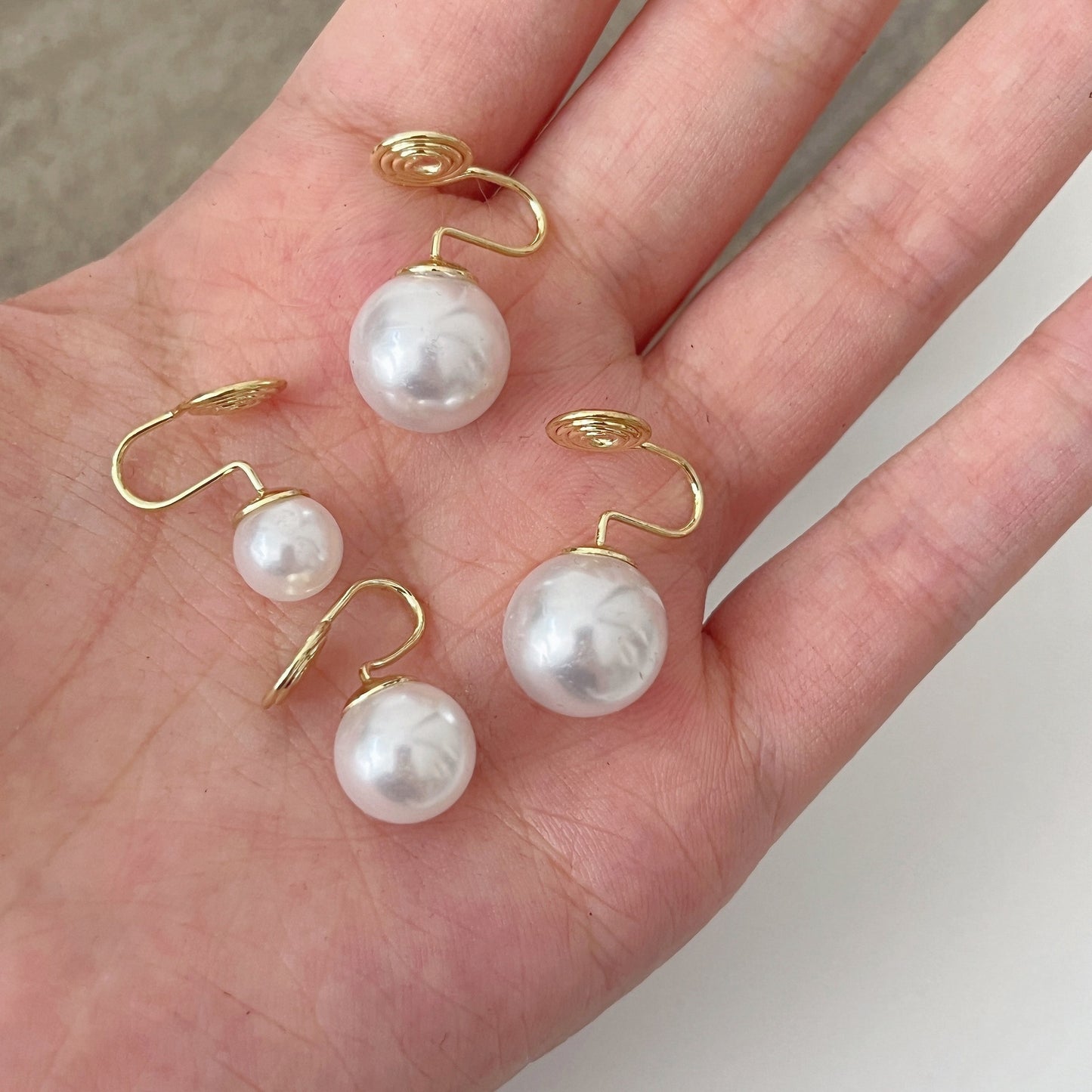Women's Pearl Mosquito Coil Without Pierced Ears French Style Retro Elegant Ear Clip