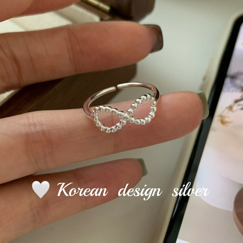 Design Sier Accessoires Sterling Fine Twist Infinite Twin Rings