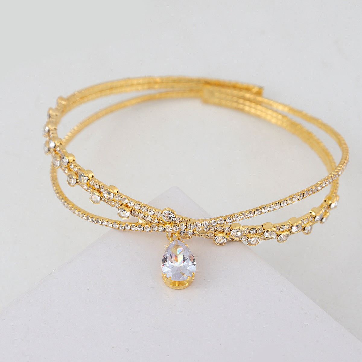 Personality Pure Diamond Clavicle Chain Female Necklaces