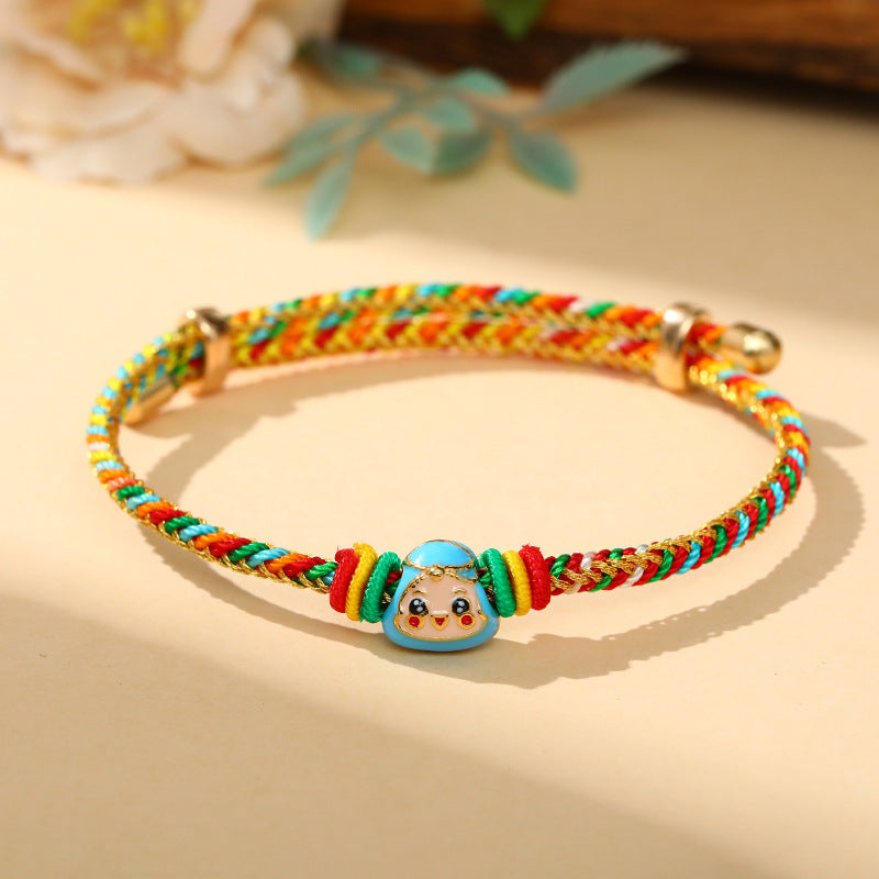 Children's Dragon Boat Festival Colorful Rope Hand-woven Small Carrying Bracelet