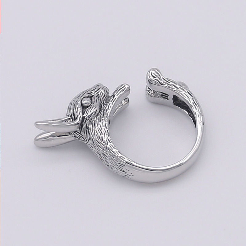 Women's & Men's Sign Of Rabbit Vintage Opening Adjustable Lucky Personality Fashion Hip Rings
