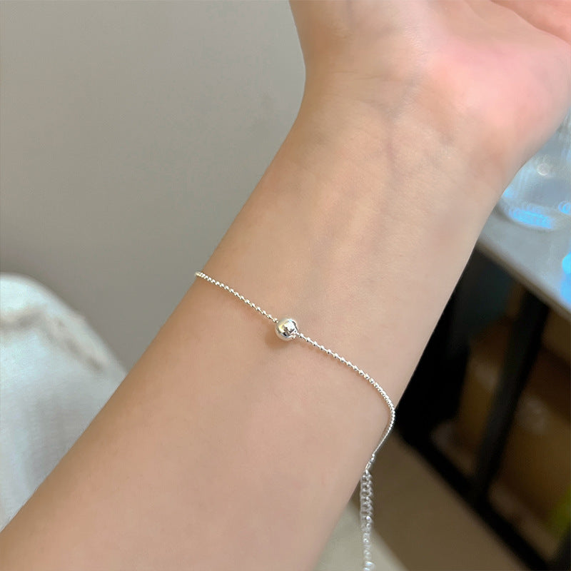Women's Light Luxury High-grade Sterling Sier Flashing Zircon Bracelets