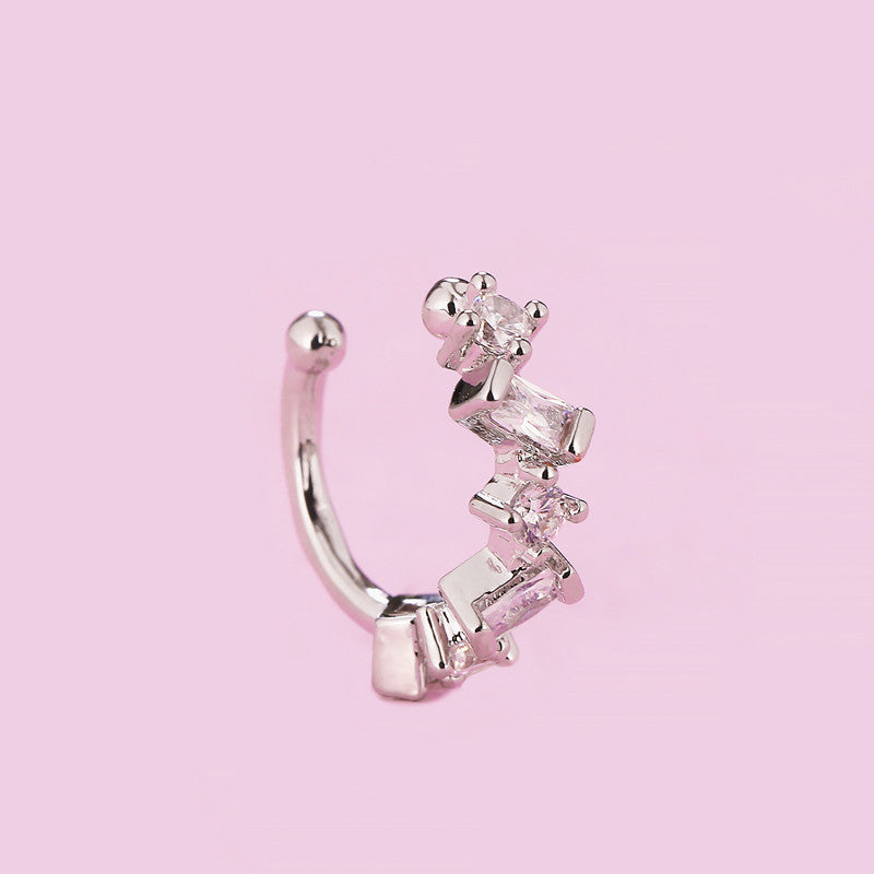 No Pierced Female Elegant Personality Diamond Simple Ear Clip
