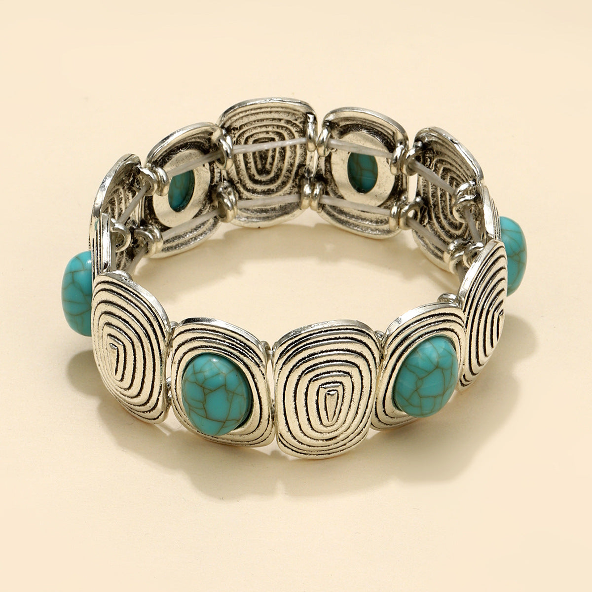 Bracelets femme personnalisés rétro bohème turquoise style ethnique