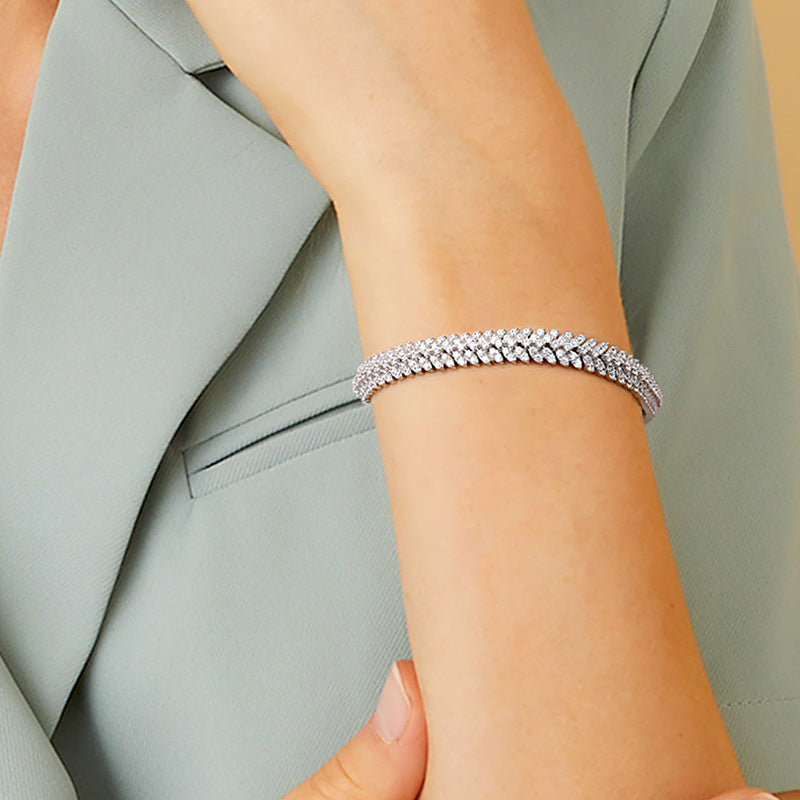 Tennis Chain Fashion Niche Sparkling Zircon Temperament Bracelets