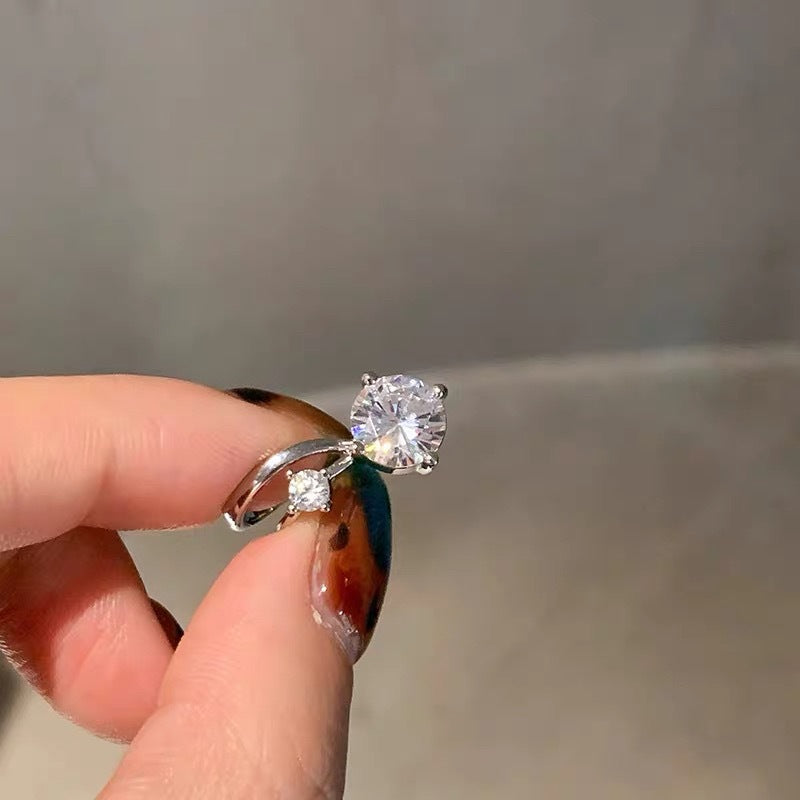 Flash Zircon Female Niche High Sense Temperament Wild Light Luxury Ear Clip