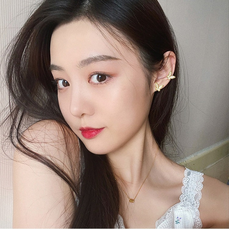 Mori Style Fake Fu Ancient Elegant Bow Ear Clip