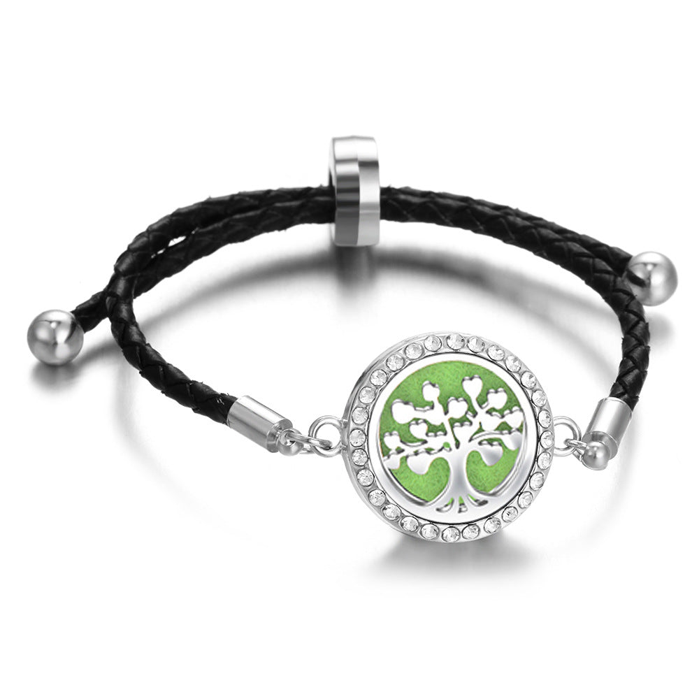 Leather Thread Perfume Diffuser Summer Braid Bracelet