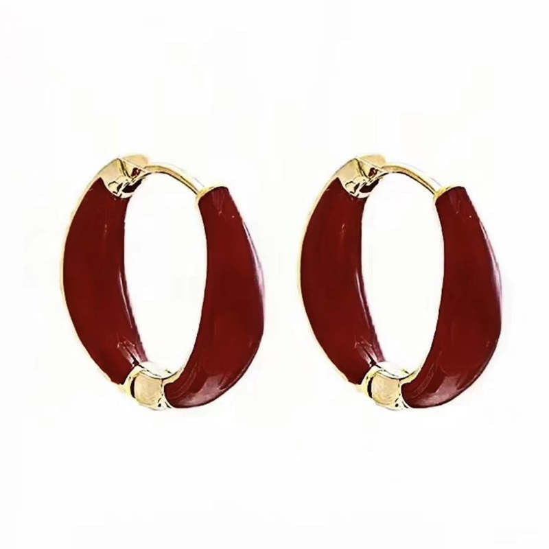 Dripping Irregular Clip Female Simple Wild Niche Design Personalized Ear Buckle