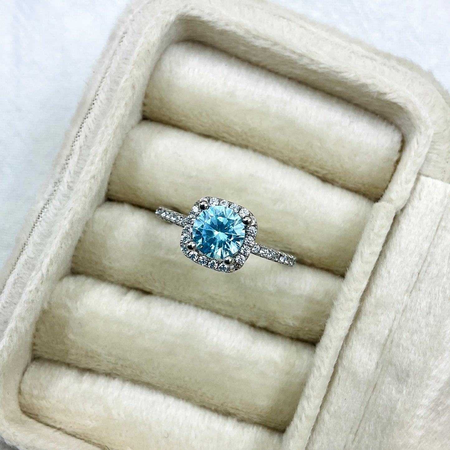 Sugar Cube Female Inlaid Zircon Adjustable Fashion High-grade Shiny Ring