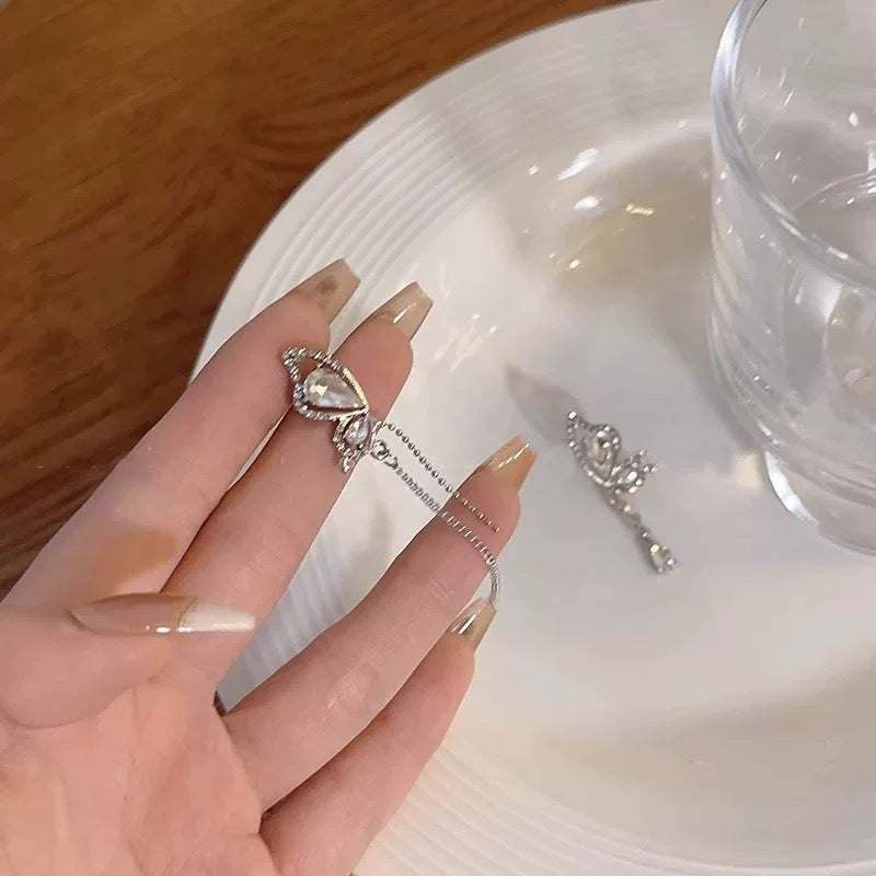 Butterfly Tassel Light Luxury Niche Design Stud Earrings