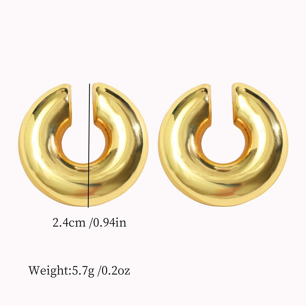 Acrylic Candy Color Matte Simple Design Ear Clip