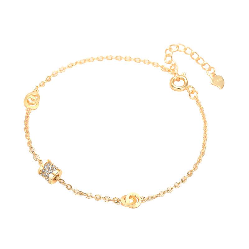 Women's Slim Waist Korean Style Unique Gold-plated Bracelets