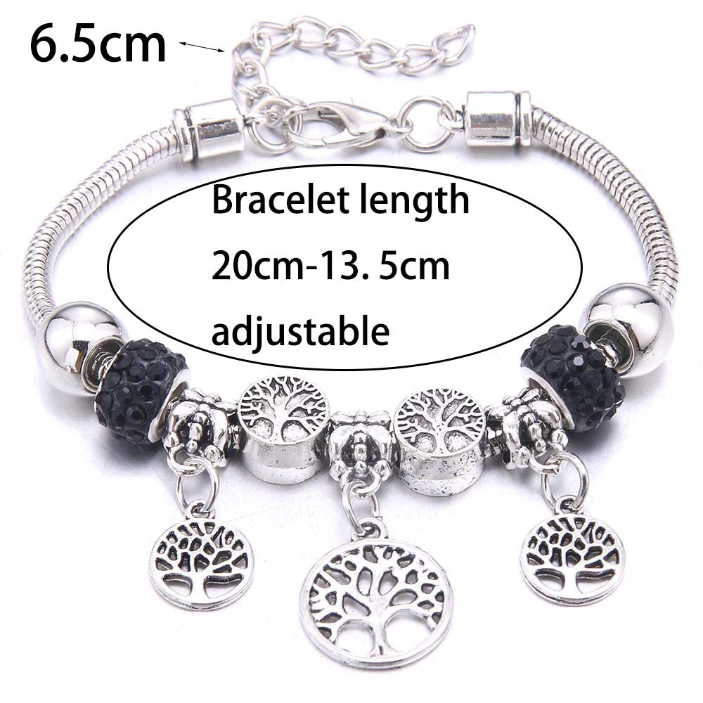 Women's Grid Popular Adjustable Crystal Love Butterfly Bracelets