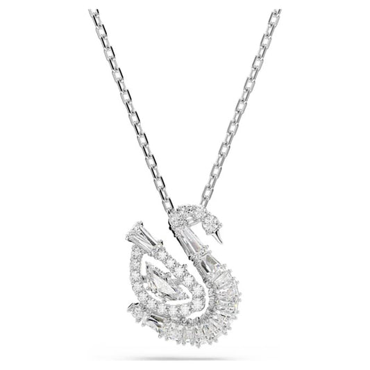Gradient Swan For Featuring Crystal Accents Necklaces