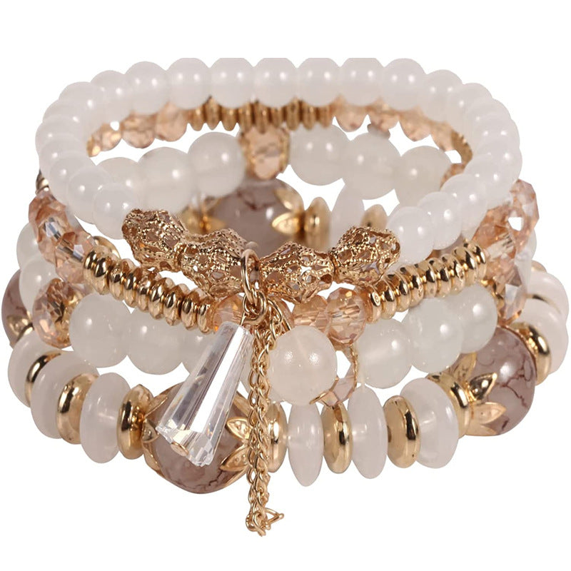 Crystal Suit Geschenk Gold Quaste Transparente Armbänder