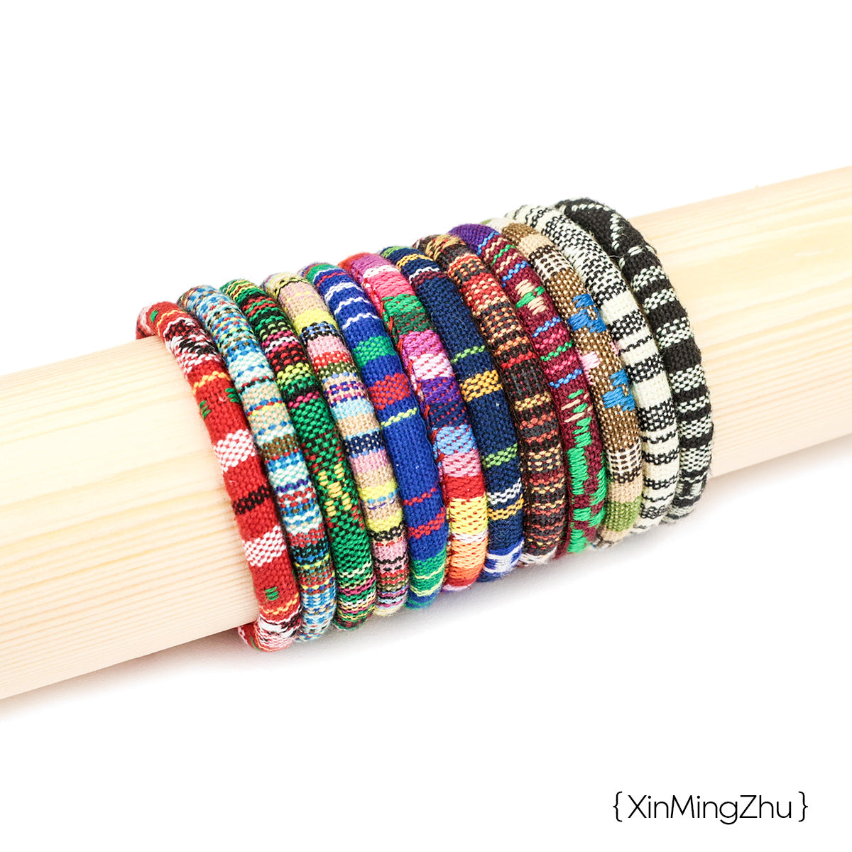 Bohemian Ethnic Style Colored Friendship Fabric Bracelets