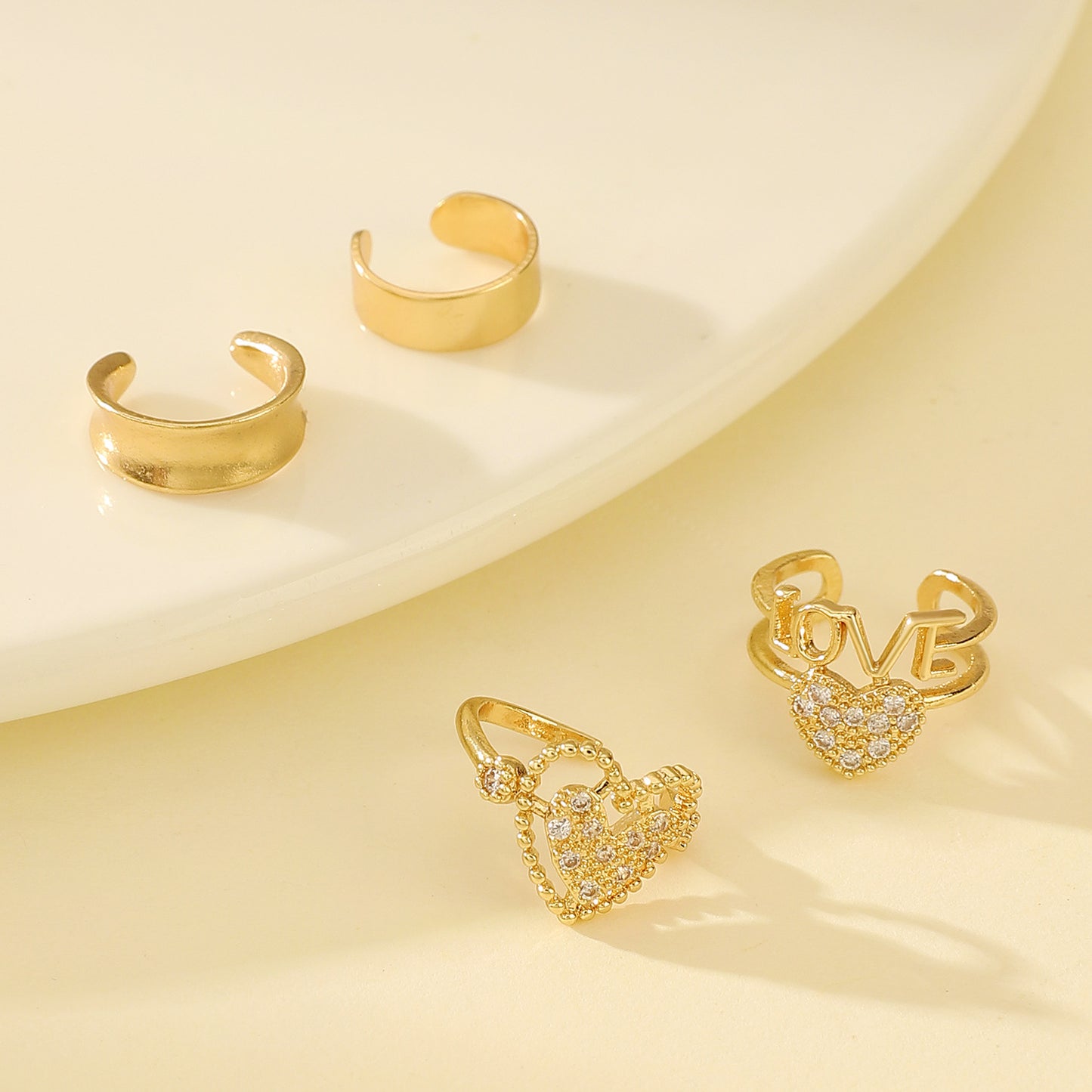 Single Zircon Unique Design Cold Wind Without Pierced Ears Fashion Ear Clip
