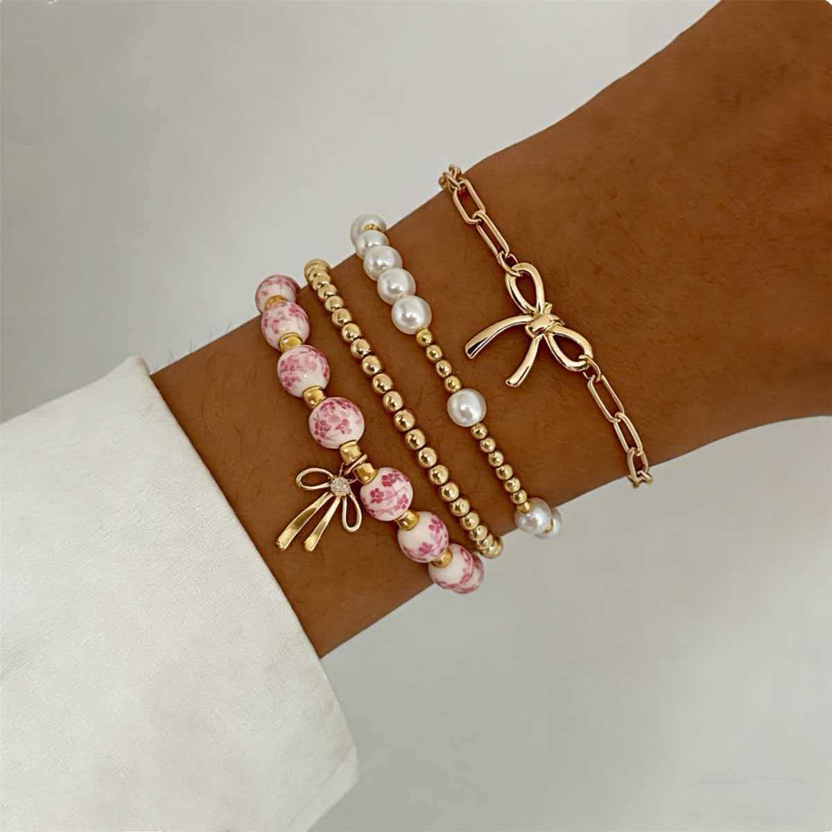 Durable Women's Chain Layered Retro Simple Bracelet
