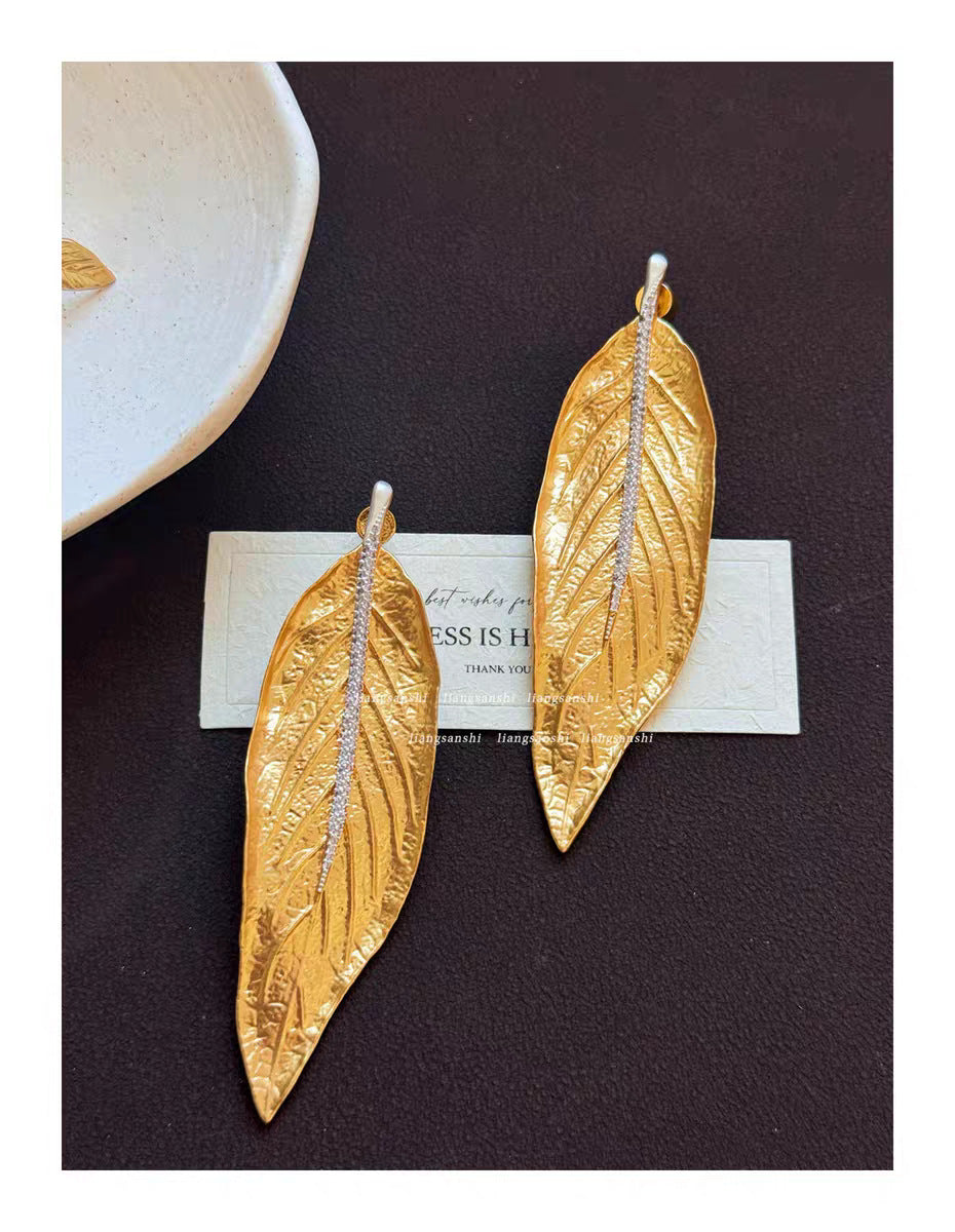 Series Laurel Leaf Two-color Pull Adjustment Necklace