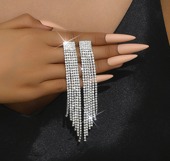 Brilliant Rhinestones Zircon Angels Cry Water Rings