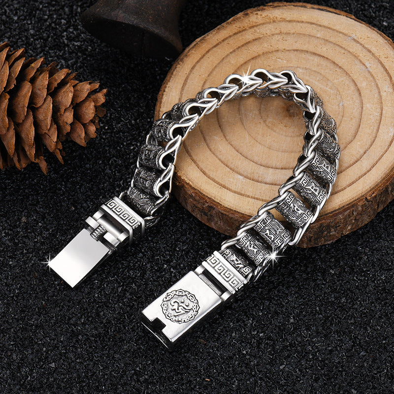 Women's & Men's & Wheel Thai Sier And National Fashion Pin Bracelets