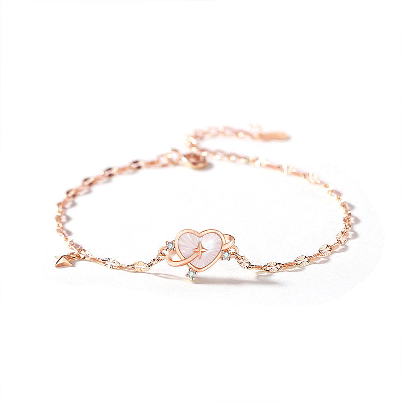 Fritillary Female Style Rose Gold Temperament Girlish Bracelets