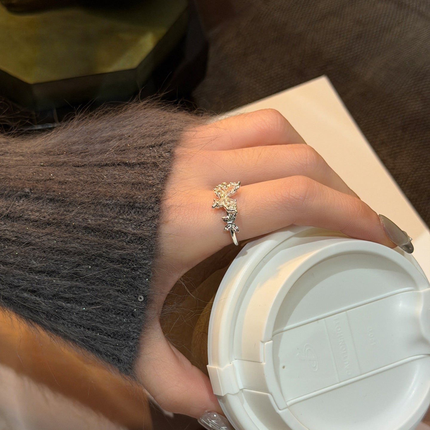 Cold Wind Index Finger Opening Adjustable Ring