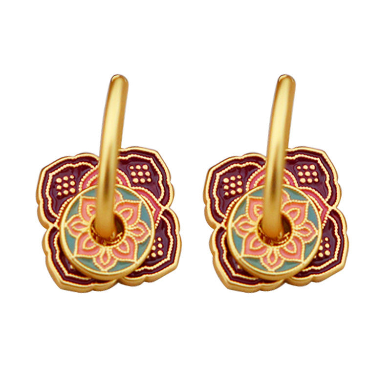 Women's Chinese Style Retro Ethnic High Sense Minority Fashion Ear Buckle