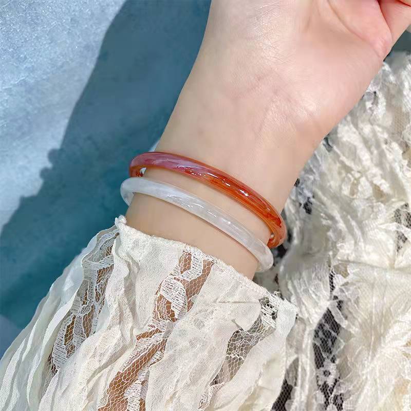 Step Jingle Imitation Jade Antique Traditional Han Clothing Bracelet