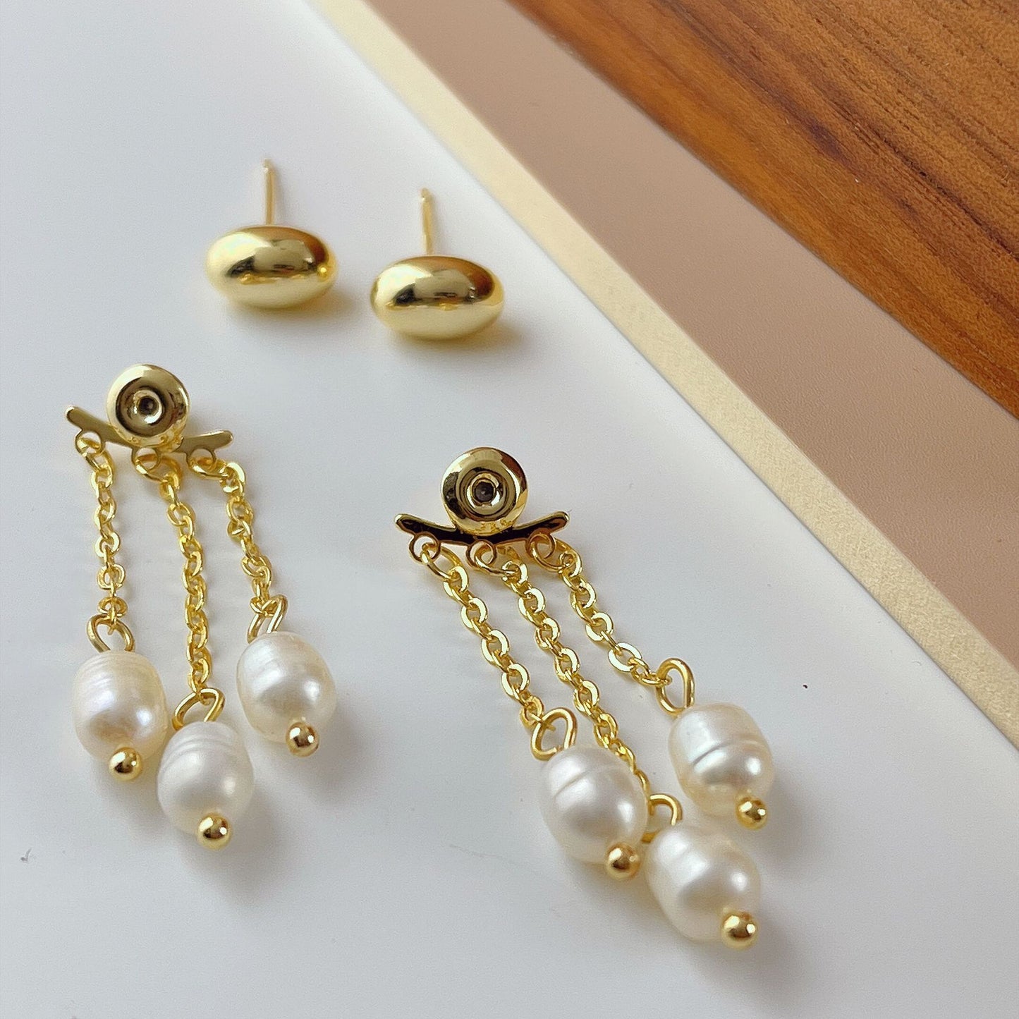 Women's Fresh Water Pearl Tassel Sweet Elegance High-grade Earrings