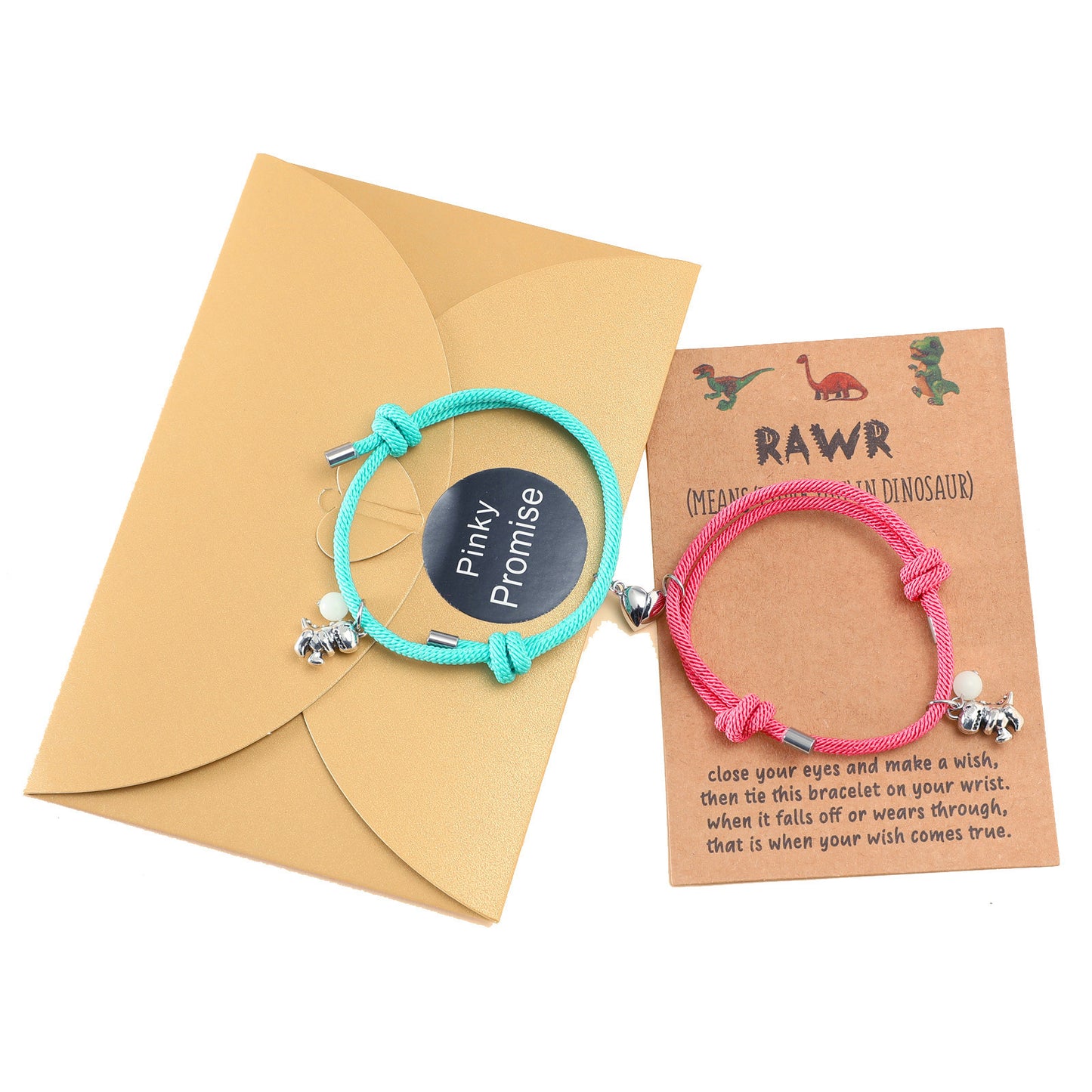 Women's Magnetic Buckle Jewelry Personalized Three-dimensional Little Dinosaur Bracelets